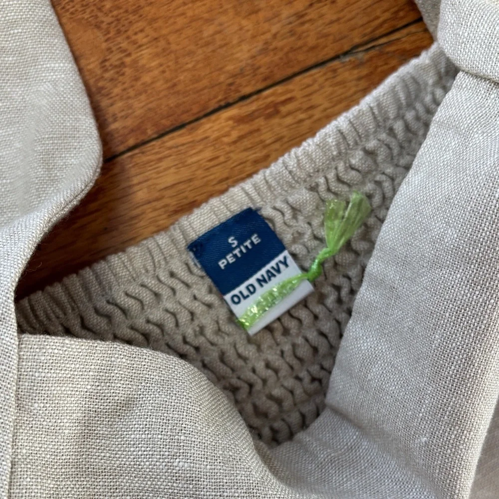 Linen Square Neck Mini Dress - Picture 4 of 6